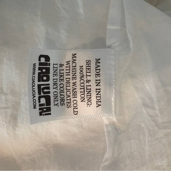 Ciao Lucia White Kang Midi Dress with Embroidery - Picture 9 of 10